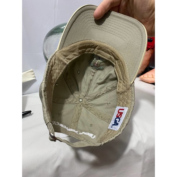 US Open Merion Golf Hat Beige Embroidered USGA Strapback Low Profile 2013 - Picture 4 of 6